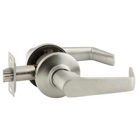 Schlage Grade 2 Tubular Lock, Passage/Closet Latch Function, Non-Keyed, Saturn Lever, Satin Nickel Finish S10D SAT 619